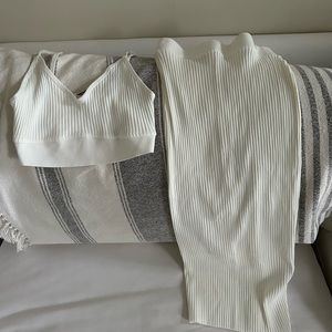 Zara sweater skirt tank set. Size medium.
